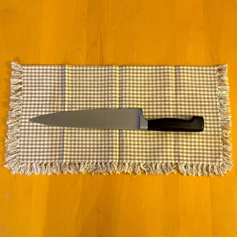 HENCKELS - Stainless Steel Chef Knife with Black Handle